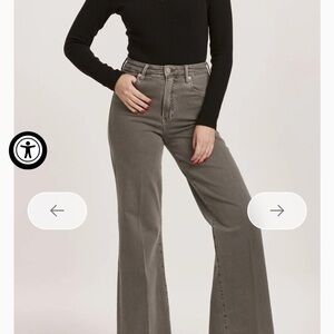 NWT Dear John Fiona Wide Leg Jean in Gray